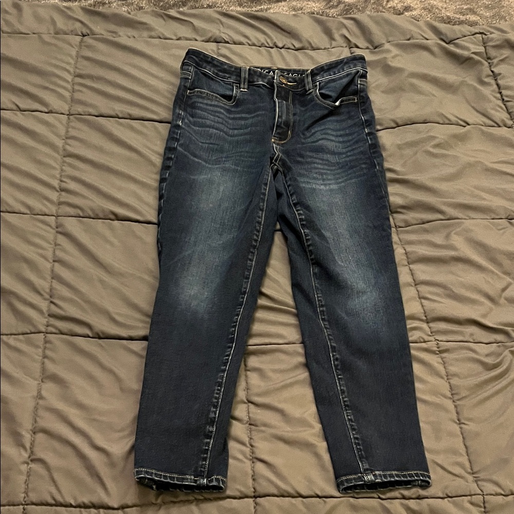 American Eagle Outfitters Dark Wash Size 2 Xshort Jeans
